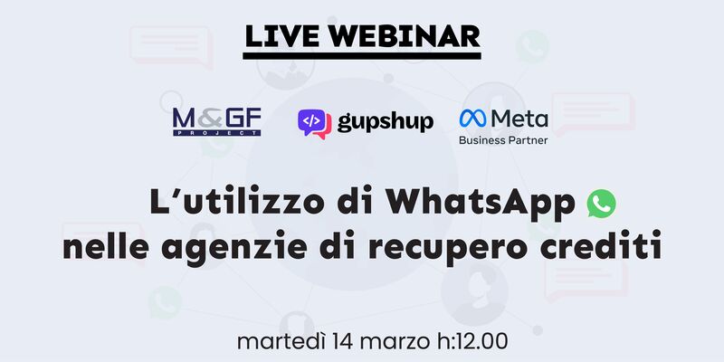image Webinar: L'utilizzo di WhatsApp nelle agenzie di recupero crediti